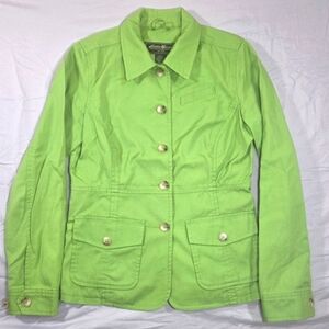 Eddie Bauer Green Button-Up Women's Jacket